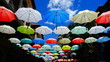 Farbige Sonnen- /Regenschirme - Mauritius / Port Louis