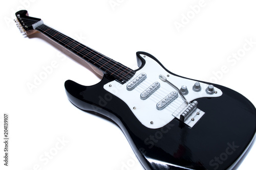 Fotografía electric guitar on white background