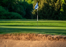 Golf Course With Bunker