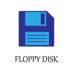 Aufkleber - colored floppy disc icon. Element of web icon for mobile concept and web apps. Detailed colored floppy disc icon can be used for web and mobile. Premium icon
