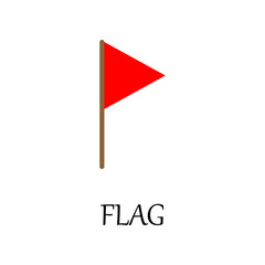 Poster - colored golf flag icon. Element of web icon for mobile concept and web apps. Detailed colored golf flag icon can be used for web and mobile. Premium icon