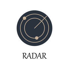 Aufkleber - colored radar icon. Element of web icon for mobile concept and web apps. Detailed colored radar icon can be used for web and mobile. Premium icon