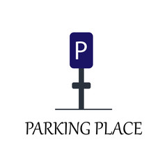 Aufkleber - colored parking place icon. Element of web icon for mobile concept and web apps. Detailed colored parking place icon can be used for web and mobile. Premium icon