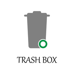 Aufkleber - colored trash box icon. Element of web icon for mobile concept and web apps. Detailed colored trash box icon can be used for web and mobile. Premium icon
