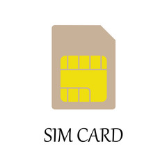 Aufkleber - colored sim card icon. Element of web icon for mobile concept and web apps. Detailed colored sim card icon can be used for web and mobile. Premium icon