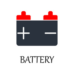 Poster - colored battery icon. Element of web icon for mobile concept and web apps. Detailed colored battery icon can be used for web and mobile. Premium icon