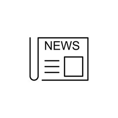 Poster - newspaper icon. Element of media and news for mobile concept and web apps. Detailed newspaper icon can be used for web and mobile. Premium icon