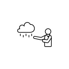 Poster - weather forecast icon. Element of media and news for mobile concept and web apps. Detailed weather forecast icon can be used for web and mobile. Premium icon