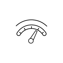 Poster - high speed on the speedometer icon. element of speed for mobile concept and web apps illustration. t