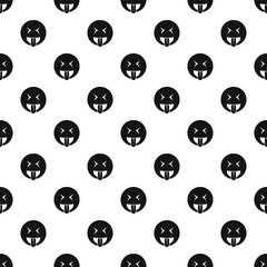 Wall Mural - Smile pattern vector seamless repeating for any web design