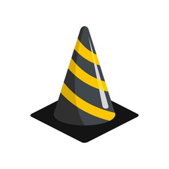 Sticker - Plastic cone icon. Flat illustration of plastic cone vector icon for web