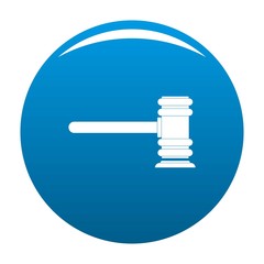 Poster - Legislation icon. Simple illustration of legislation vector icon for any design blue