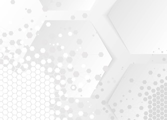 Fototapete - Grey geometric technology background. Hi-tech technology and engineering. 