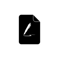 Poster - paper and pen icon. Element of art and painting for mobile concept and web apps. Detailed paper and pen icon can be used for web and mobile. Premium icon