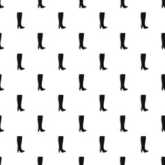 Poster - Woman boots pattern vector seamless repeating for any web design