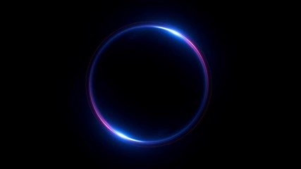 Wall Mural - abstract neon background. luminous swirling. glowing spiral cover. black elegant. halo around. power
