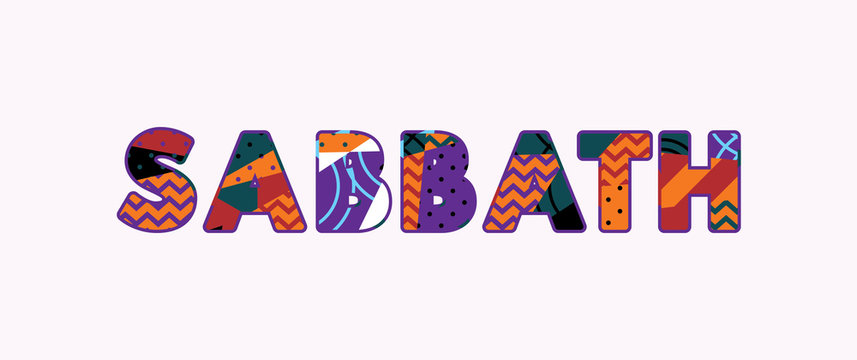 Sabbath Concept Word Art Illustration