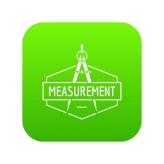 Poster - Compas icon green vector