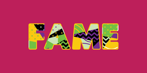 Poster - Fame Concept Word Art Illustration