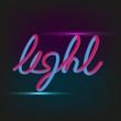 © raz234 - Light. Neon light alphabet vector font. Vector illustration. 3d alphabet.