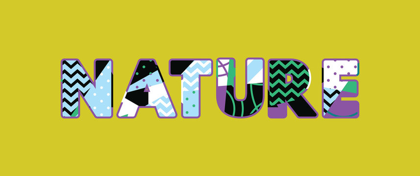 Nature Concept Word Art Illustration