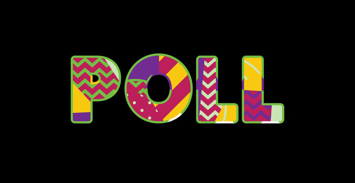Poll Concept Word Art Illustration