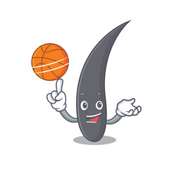 Canvas Print - with basketball hair character cartoon style