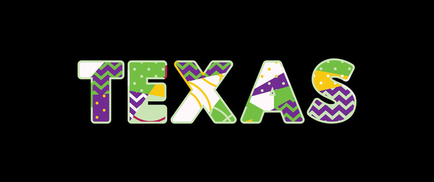 Texas Concept Word Art Illustration