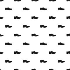 Sticker - Men shoe pattern vector seamless repeating for any web design