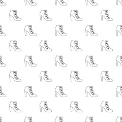 Wall Mural - Woman shoes pattern vector seamless repeating for any web design