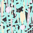 © vanzyst - Vector graffiti seamless pattern with abstract colorful tags