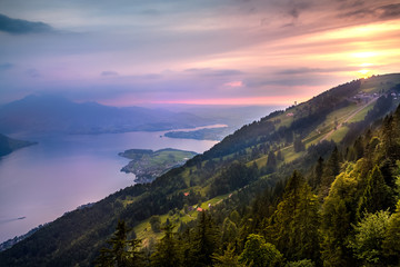 Wall Mural - view from mountain