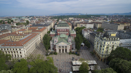 Poster - Aerial view of downtown Sofia, Bulgaria