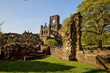 Medieval Kirkstall Abbey in Leeds, Great Britain.