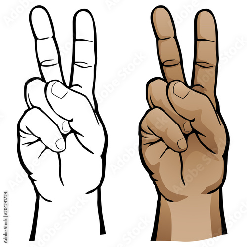 Peace hand