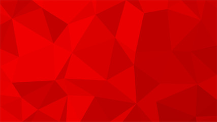 Wall Mural - Red polygonal illustration background. Low poly style.