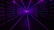 © Cinestock - Thin purple laser beams shine past columns background