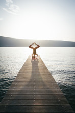 Sunset Yoga At The Lake