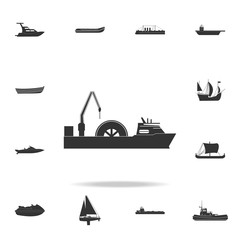 Poster - cable ship icon. Detailed set of water transport icons. Premium graphic design. One of the collection icons for websites, web design, mobile app