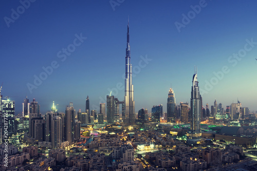 Obraz Dibond Panoramę Dubaju, Zjednoczone Emiraty Arabskie