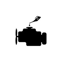 Poster - car engine illustration. Element of car repair for mobile concept and web apps. Detailed car engine icon can be used for web and mobile. Premium icon