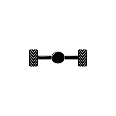 Poster - car axle illustration. Element of car repair for mobile concept and web apps. Detailed car axle icon can be used for web and mobile. Premium icon