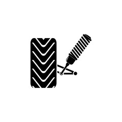 Poster - chassis illustration. Element of car repair for mobile concept and web apps. Detailed chassis icon can be used for web and mobile. Premium icon