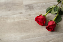 Natural Red Roses Background 