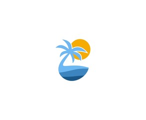 Sticker - Beach logo