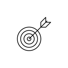 Poster - bow and target icon. Element of Succes and awards for mobile concept and web apps. Detailed bow and target icon can be used for web and mobile. Premium icon