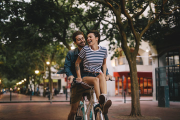 Couple enjoying a day together