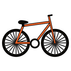 Wall Mural - bicycle vehicle isolated icon vector illustration design