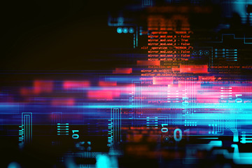 programming code abstract technology background of software developer and computer script
