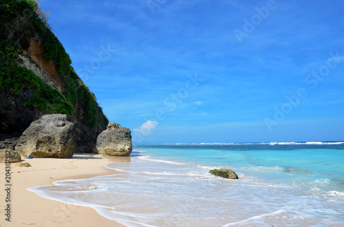 Plage De Pandawa Dans Le Sud De Bali En Indonésie Buy This